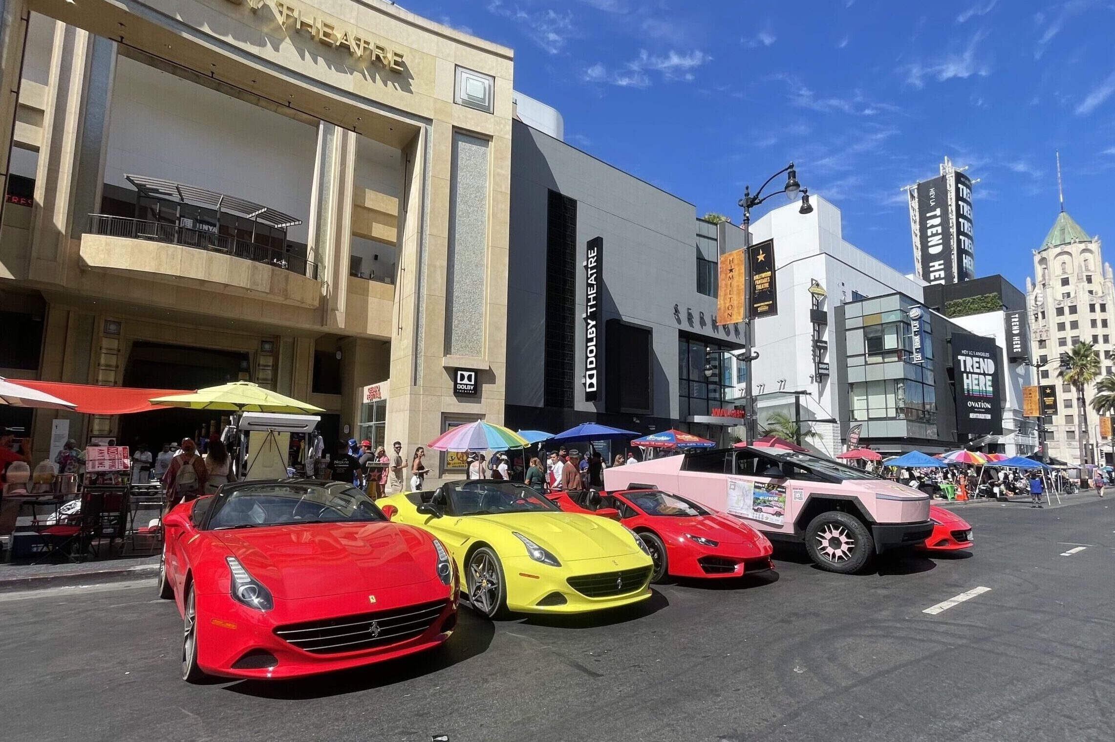 Driving experiences Ride Like A Star Los Angeles Ferrari Tesla Cybertruck Lamborghini