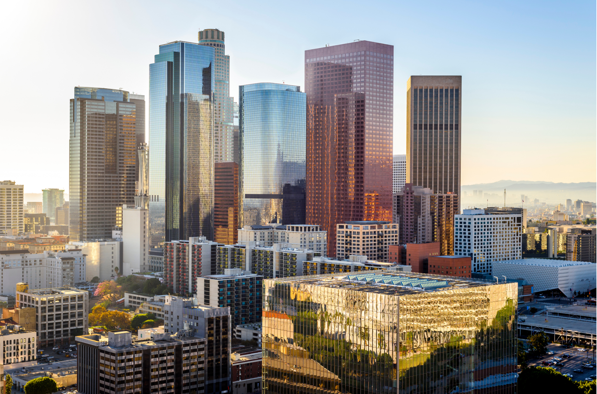 Downtown Los Angeles, buildings, city