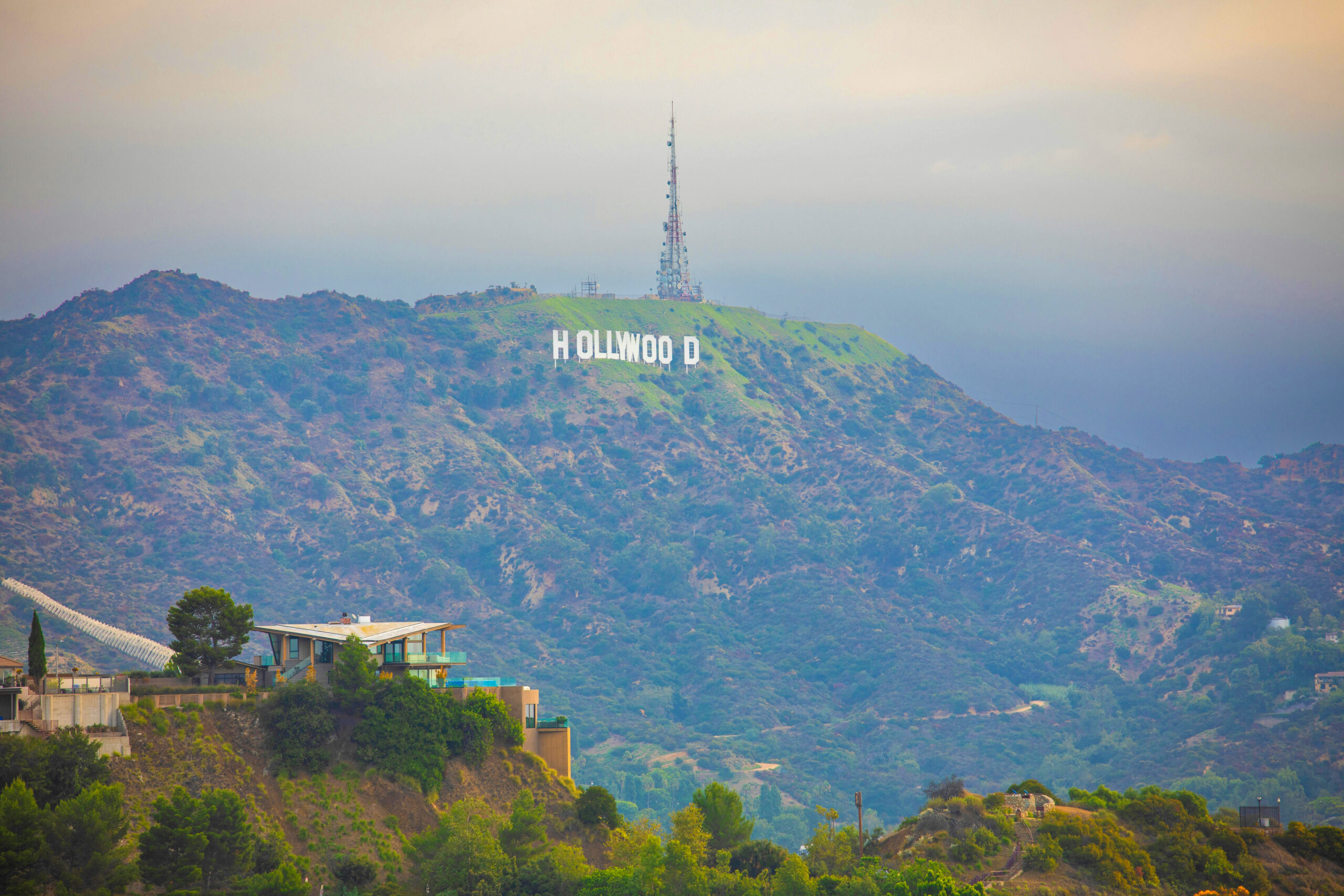 Runyon Canyon Los Angeles Overlook Skyline Hiking Nature Hollywood Hills Hollywood Sign