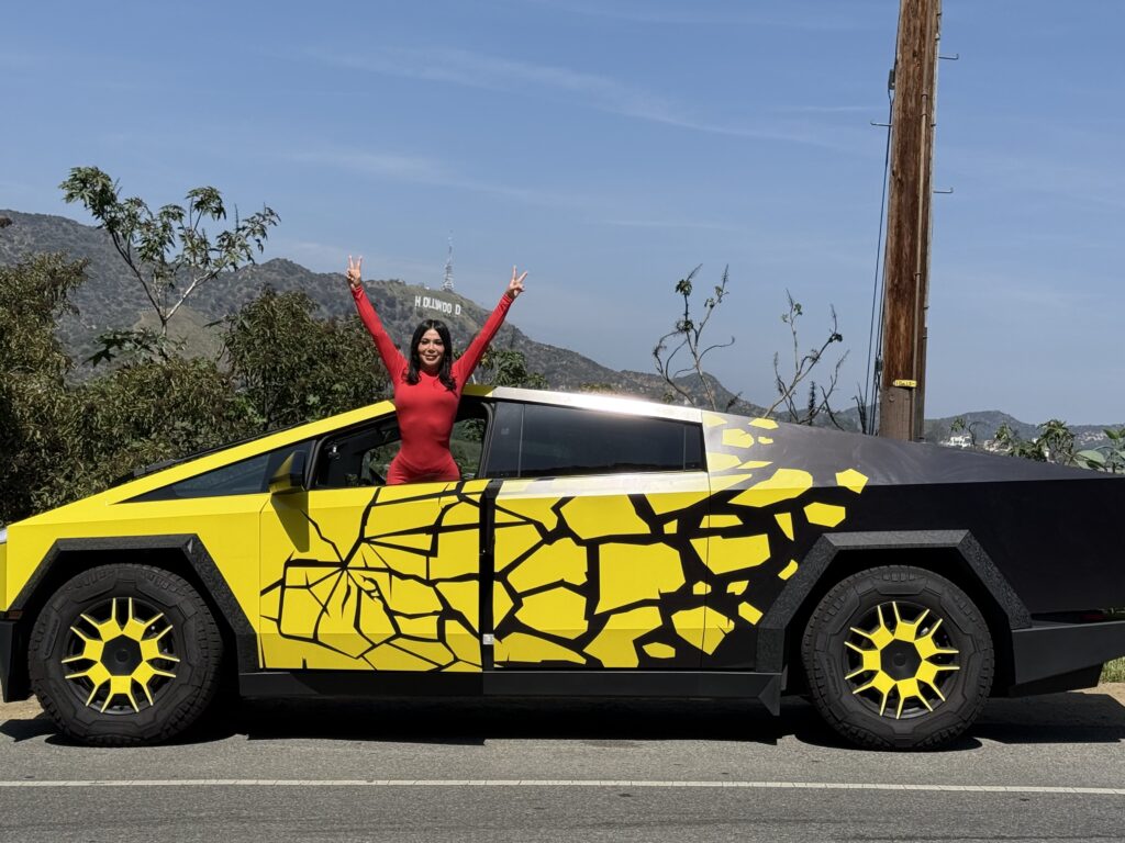 Tesla Cybertruck Tour Ride Like A Star Hollywood Sign Los Angeles