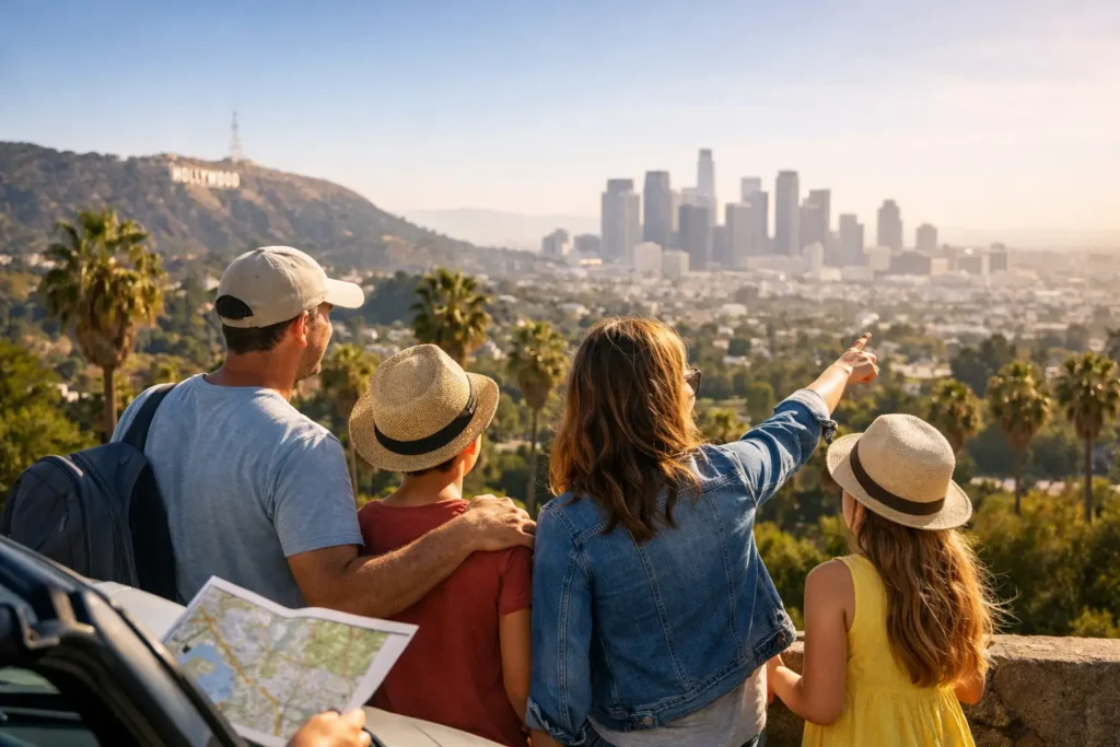 Family Sightseeing Itinerary Example for LA