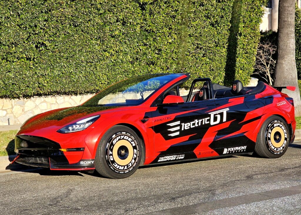 Custom one-of-a-kind Tesla Spyder