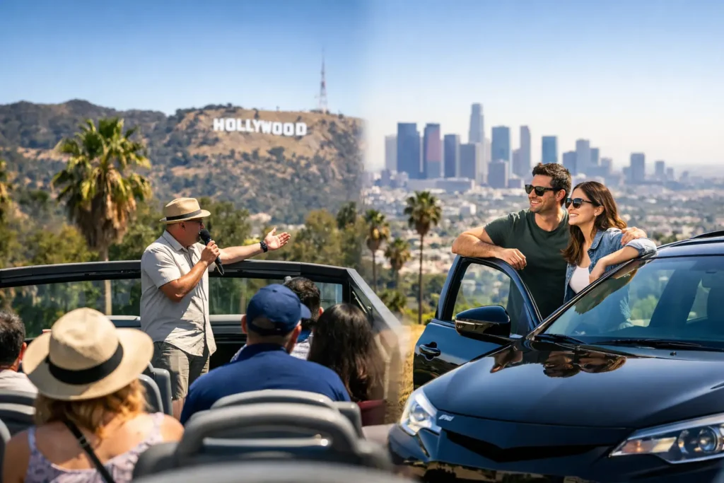 Guided Tour Versus Rental Car in Los Angeles