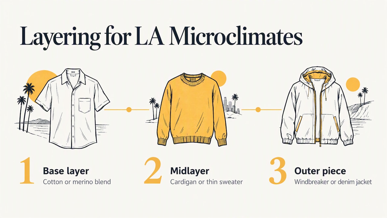 How LA's Microclimates Change What You Should Wear — overview diagram