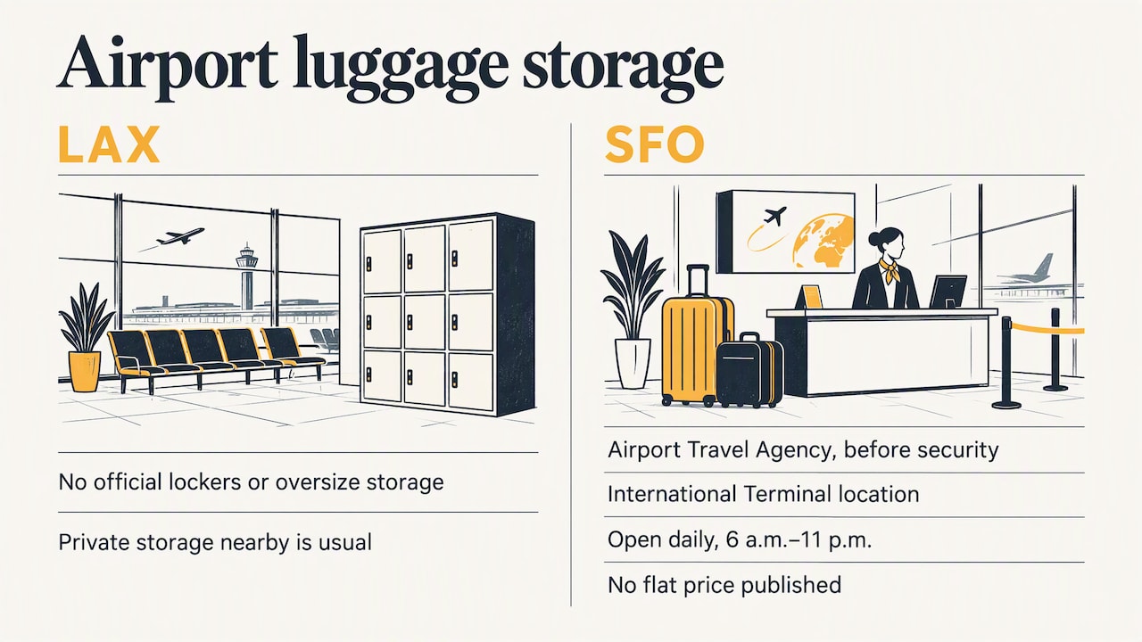 Airports: LAX, and what SFO does differently — overview diagram