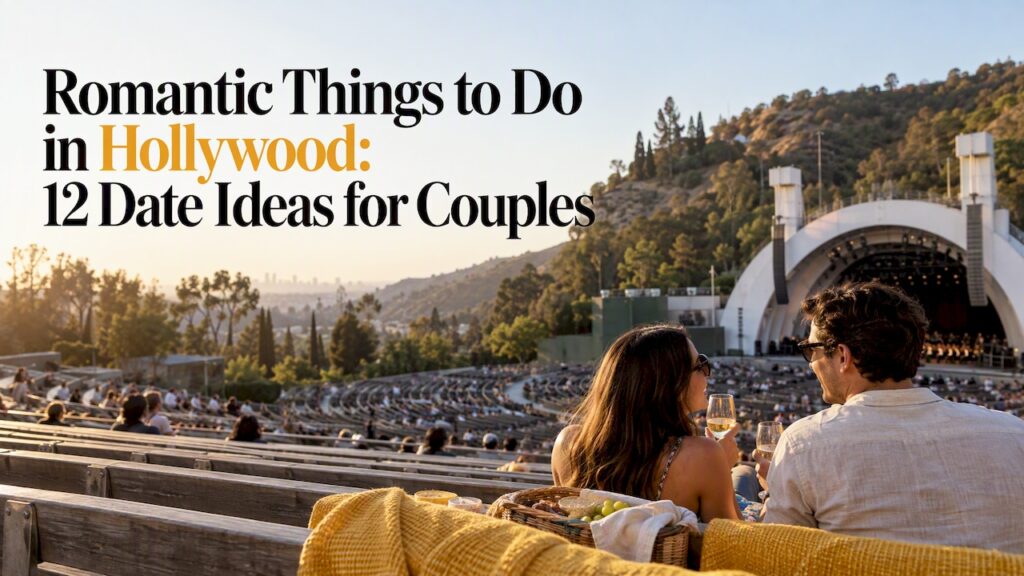 Couple picnicking at the Hollywood Bowl