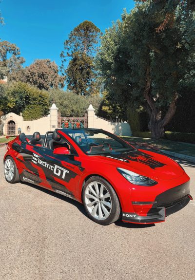 Tesla Spyder Exotic Electric car driving experience los angeles hollywood