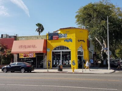 Melrose Avenue Los Angeles Art District Street Art Shopping Vintage